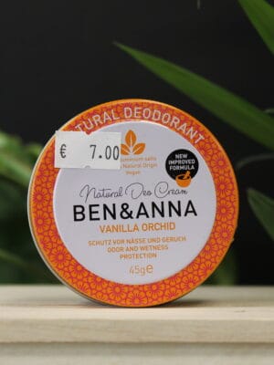 Dezodorantas-kremas VANILLA ORCHID, 45g (Vanilės kvapo) BEN&ANNA