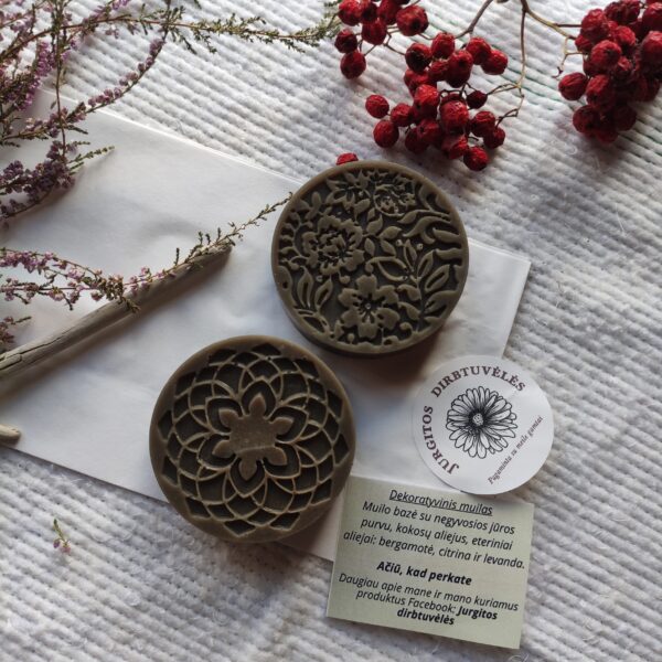 Decorative soap with a Dead Sea base