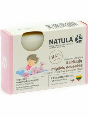 Natula | Vaikiškas muilas „Saldžiųjų migdolų debesėlis“ 95 g.