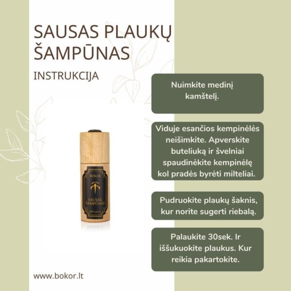 Natural Dry Shampoo Powder | Bokor