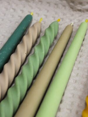 Classic coloured beeswax candle, various colours | PlanBee