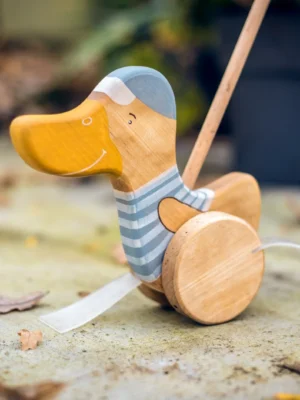 Stumiamas medinis žaislas "Ančiukas" | Friendly Toys